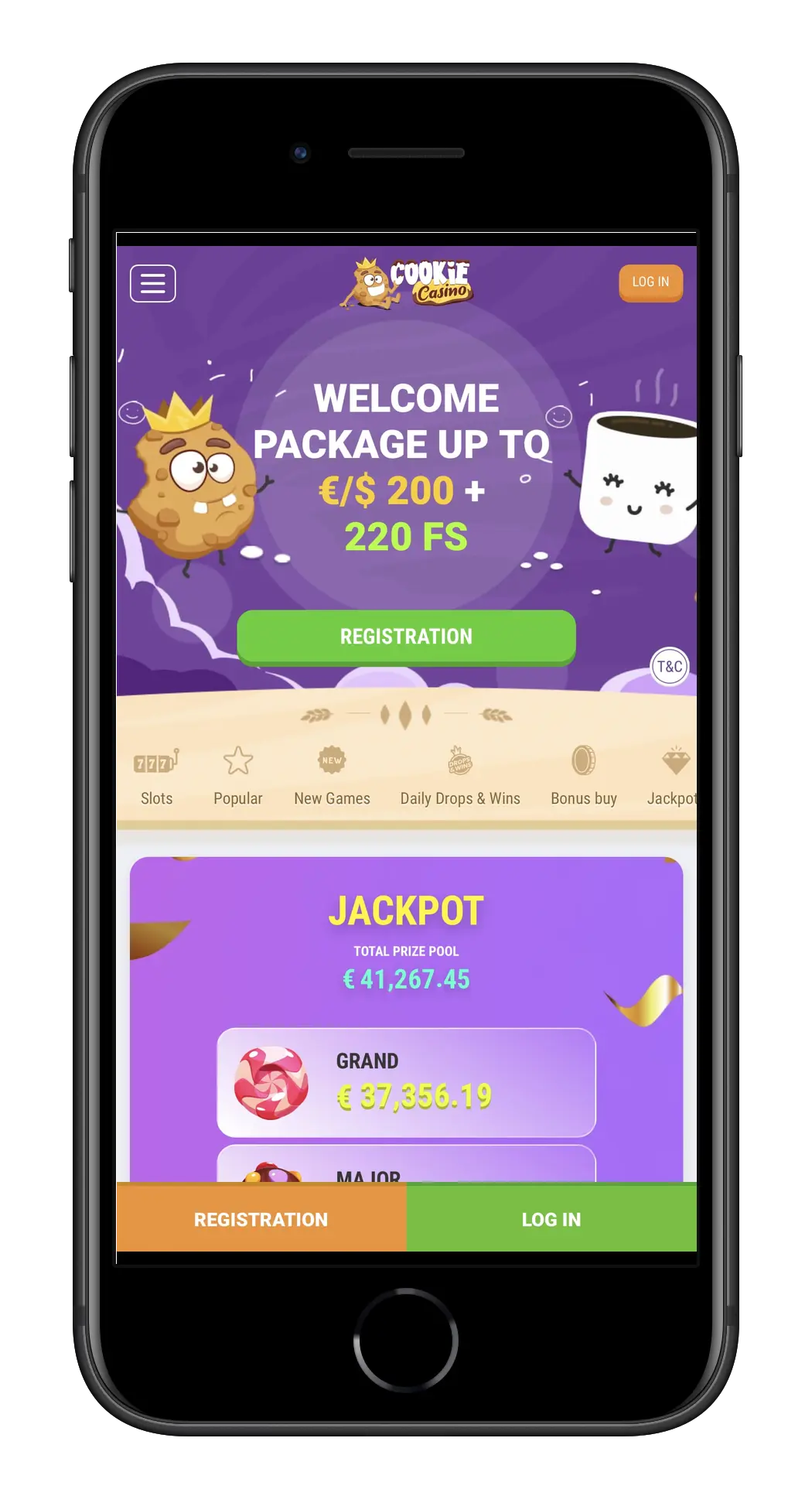 Cookie Casino mobiel spelen